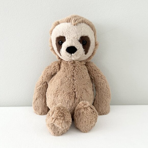 Jellycat Other - JELLYCAT Bashful Sloth Plush 11” Stuffed Animal Toy Hard Eyes Brown Retired